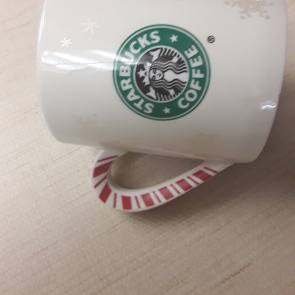 Starbucks Other - Starbucks Christmas Candycane Snowflake Coffee Mug